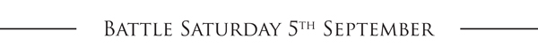 Battle Saturday 5th September 2015